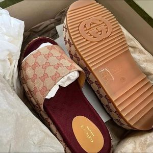 Gucci platform sandals obo